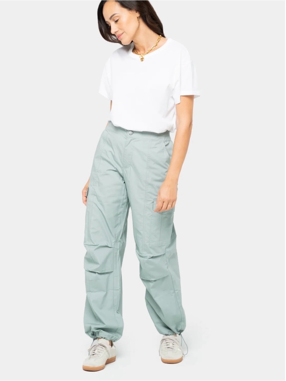 Peace Love World Utility pant with bungee bottom size 12
